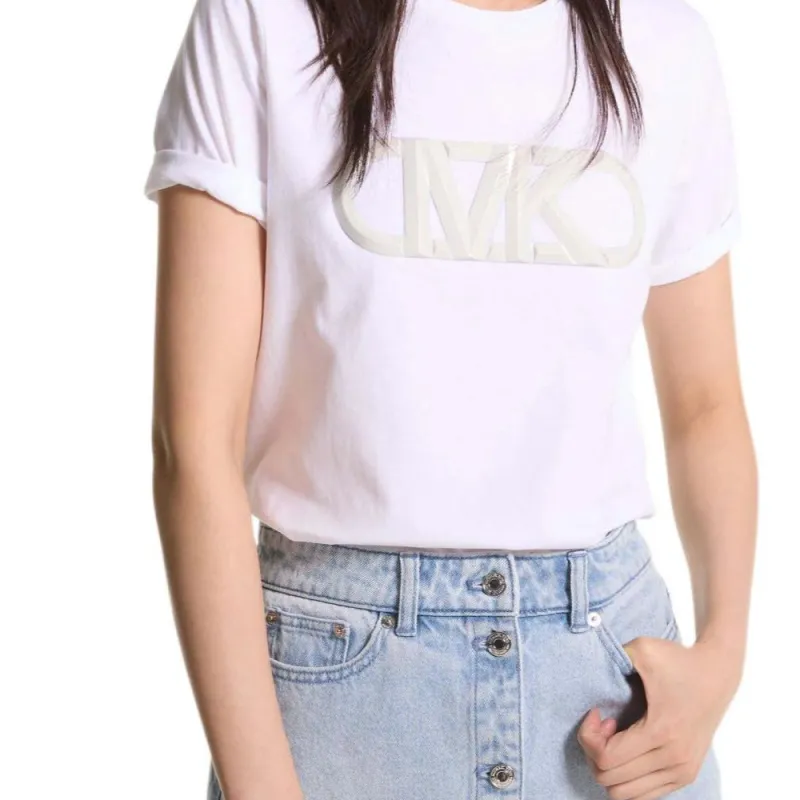 MICHAEL KORS Empire logo Cotton T shirt-2