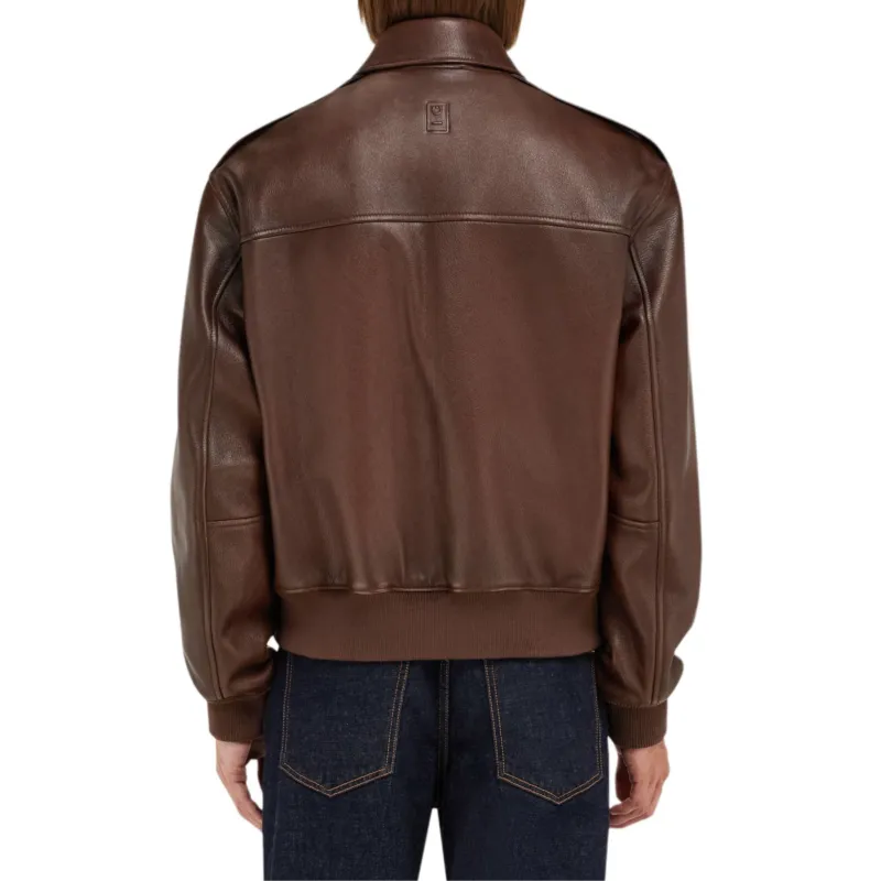 Ferragamo Flap Pocket Leather Jacket-2
