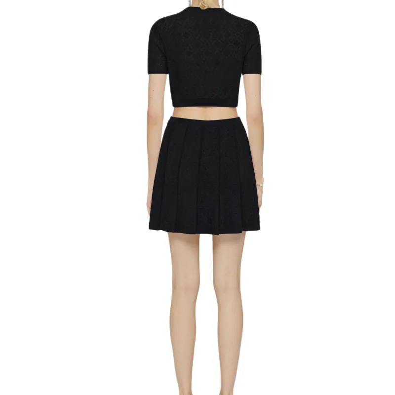 Givenchy Monogram 72 Jacquard Short Sleeve Knit Top-2
