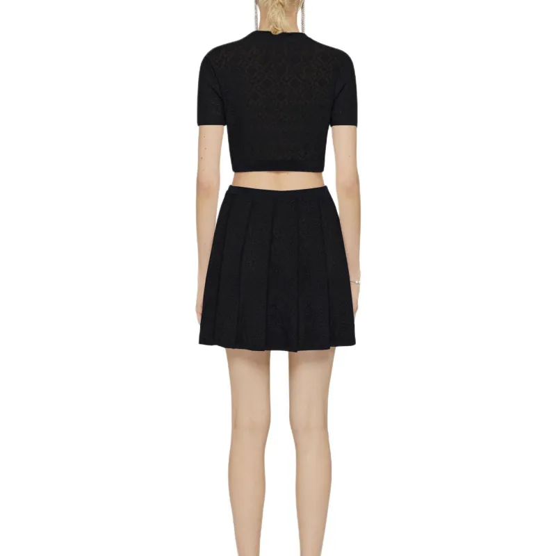 Givenchy Monogram 72 Jacquard Pleated Mini Skirt-2