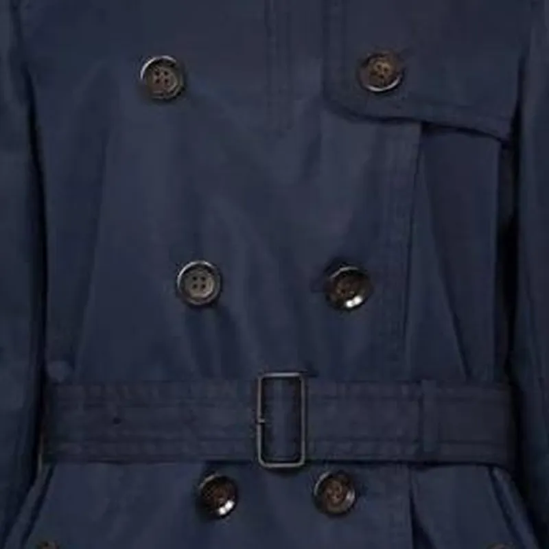 COACH Trench Coat Women's Marine Blue-5