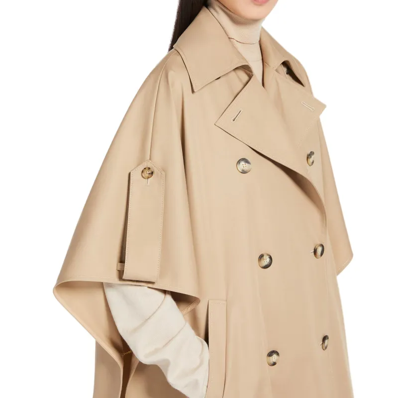 MaxMara Finezza Double Breasted Short Sleeved Cape-4