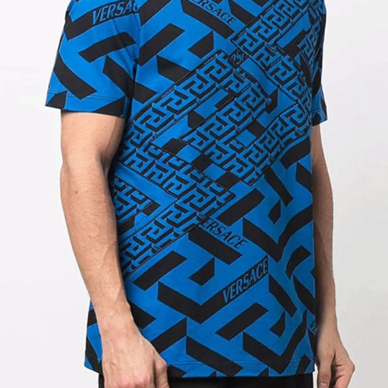 VERSACE T Shirt Men's Sapphire Blue-6