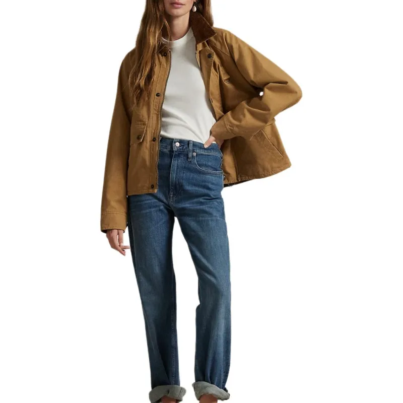 Polo Ralph Lauren FW24 Jackets & Coats Women's Brown Yellow-2