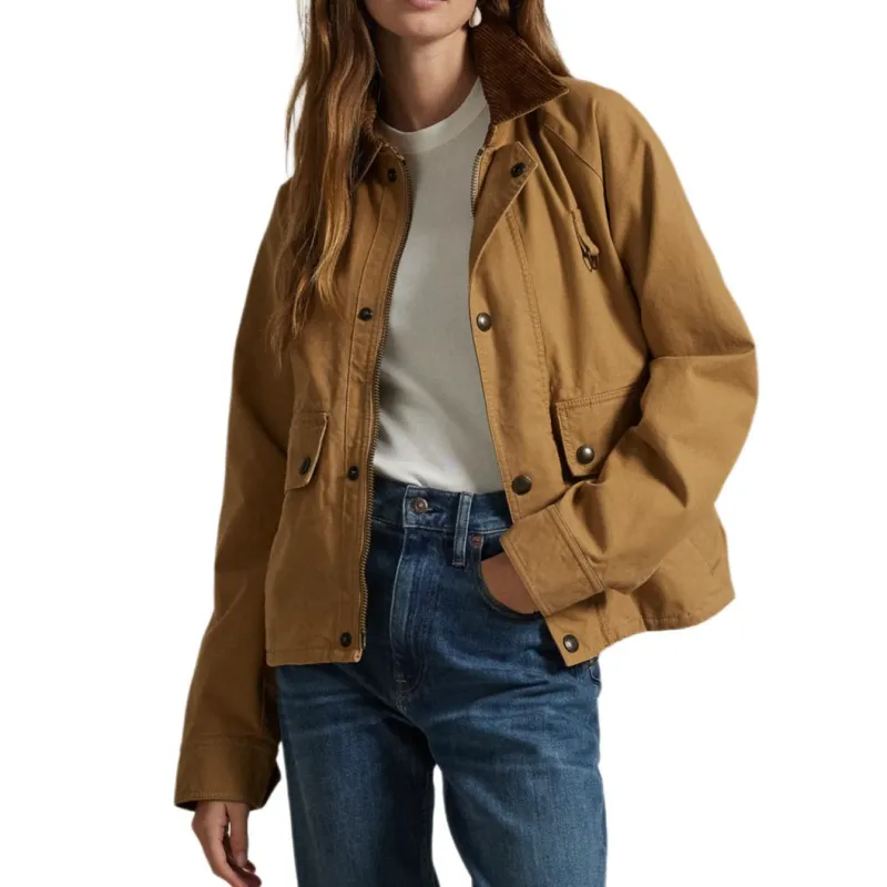 Polo Ralph Lauren FW24 Jackets & Coats Women's Brown Yellow-1