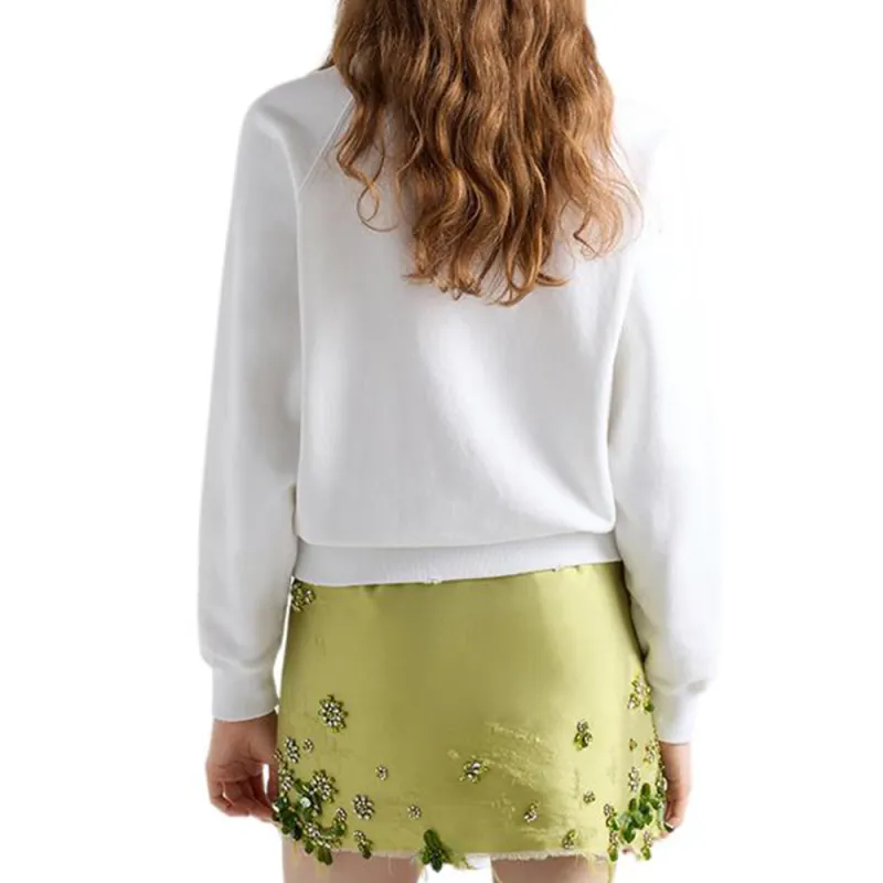 PRADA Logo Printed Crewneck Sweatshirt-2