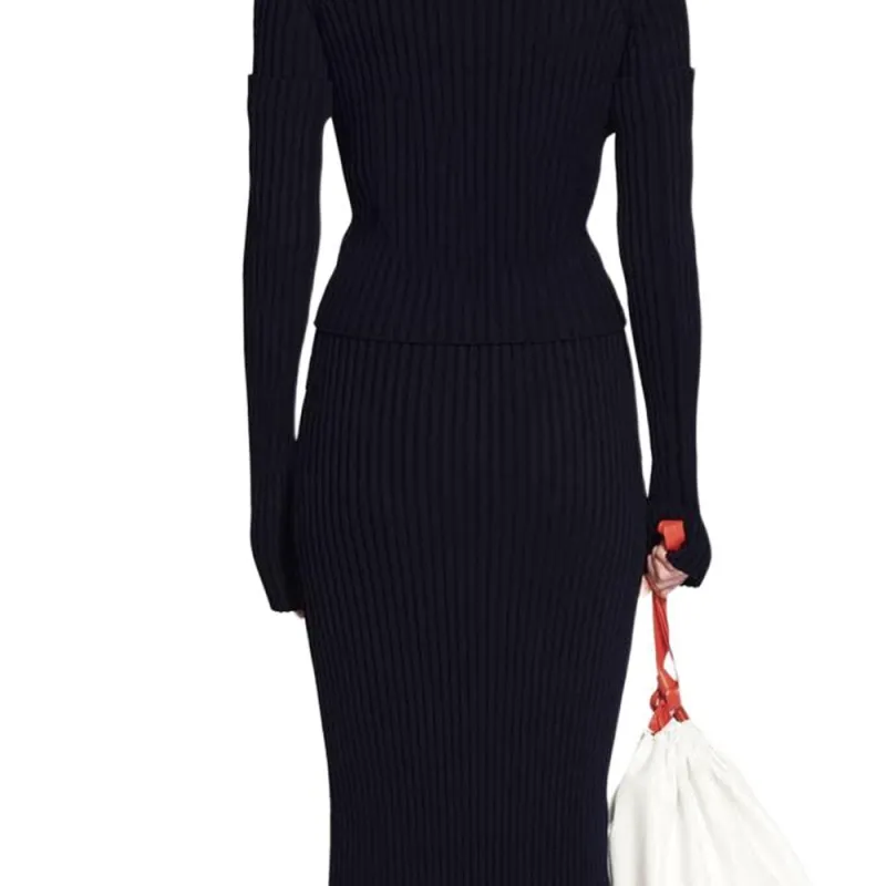 Balenciaga FW22 Sweater Women's Marine Blue-4