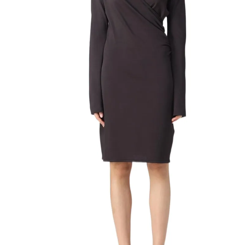 Bottega Veneta Long Sleeved Wrap Dress-5