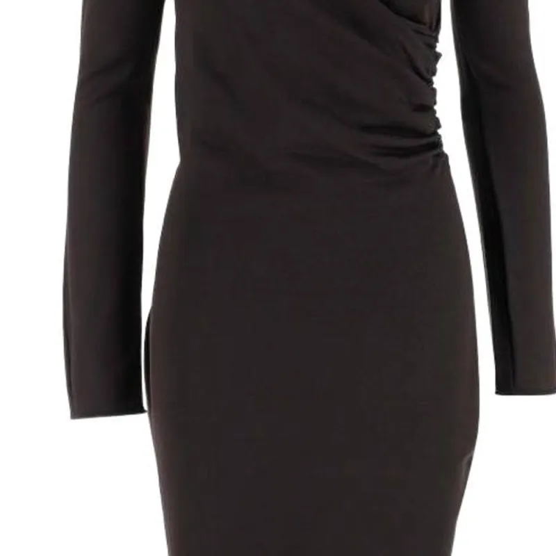 Bottega Veneta Long Sleeved Wrap Dress-4
