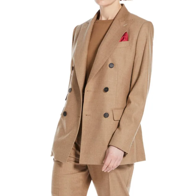 MaxMara Ettore Collection Business Suits Coats Women's Camel-2
