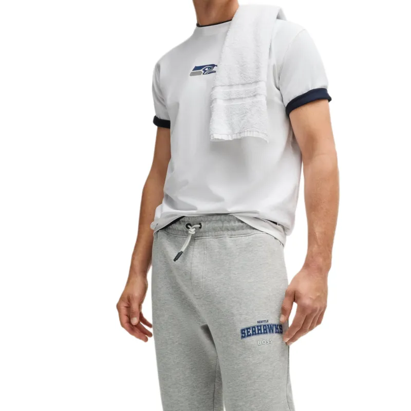 HUGO BOSS x NFL FW24 Knitted Sports Pants Men's Gray-4