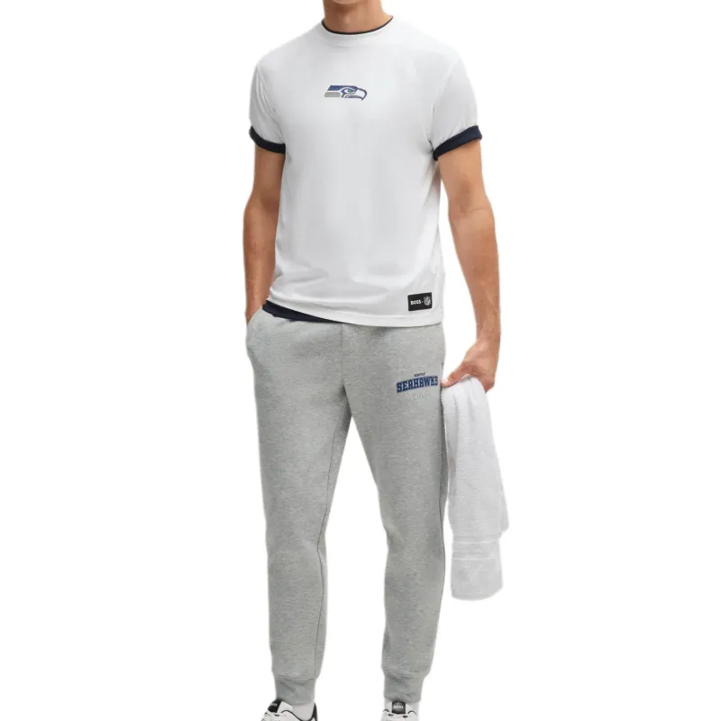 HUGO BOSS x NFL FW24 Knitted Sports Pants Men's Gray-3