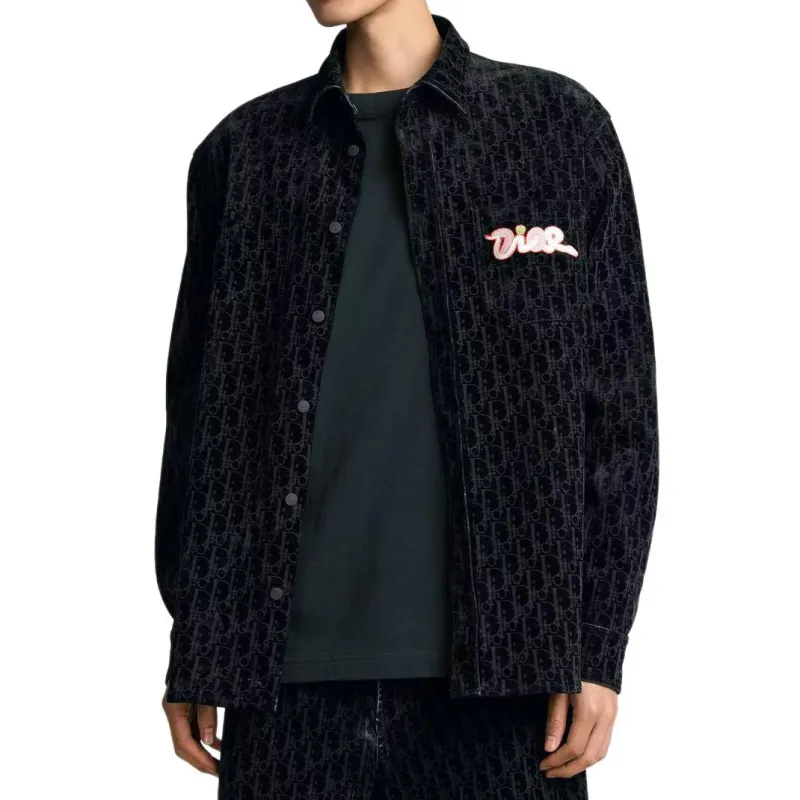 DIOR Shirts Men Blue-2