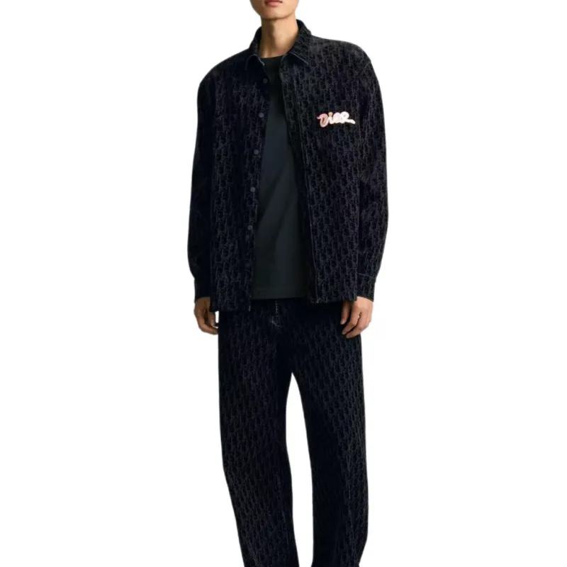DIOR Shirts Men Blue-3