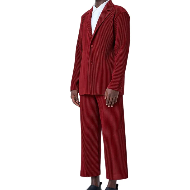 Homme Plissé Issey Miyake FW24 Jackets & Coats Men's Red-3