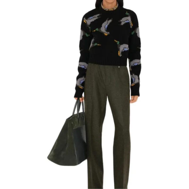 Burberry Duck Jacquard Crewneck Jumper-1