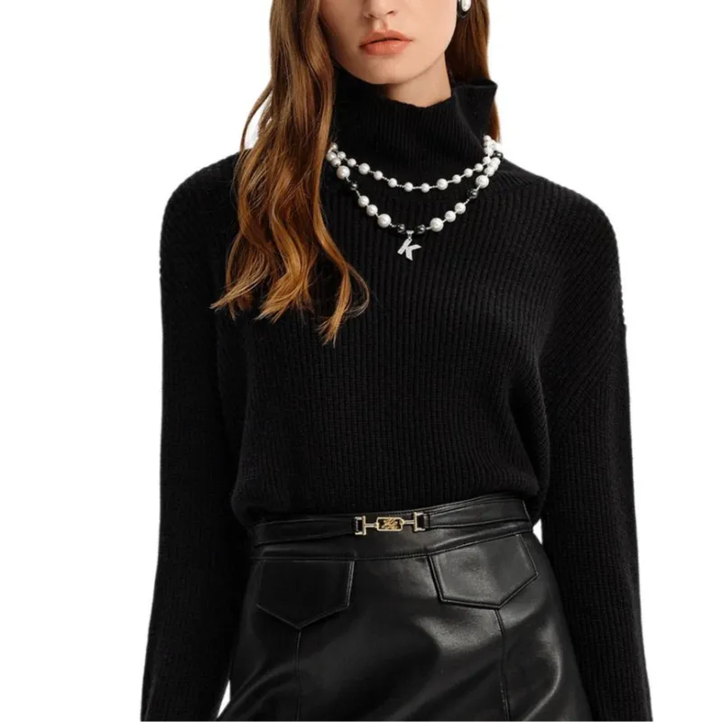KARL LAGERFELD FW24 Sweater Women's Black-3