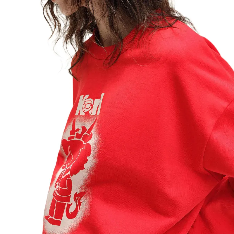 KARL LAGERFELD SS24 Sweatshirt Women's Red-4