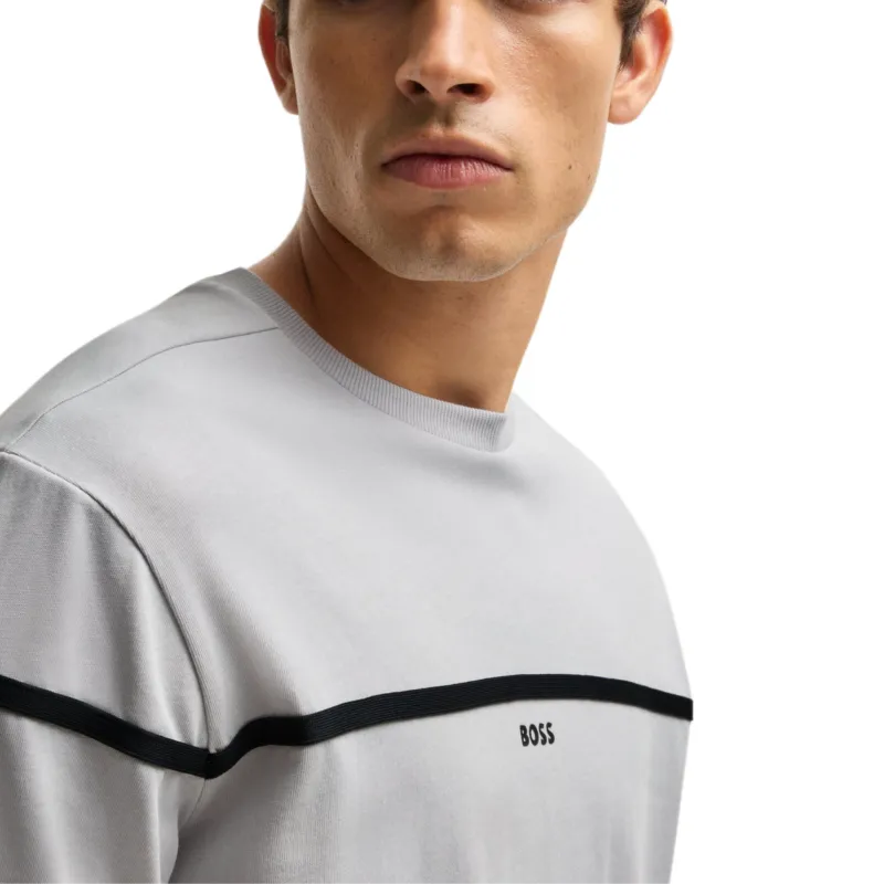 HUGO BOSS FW24 T Shirt Men's Light Gray-4