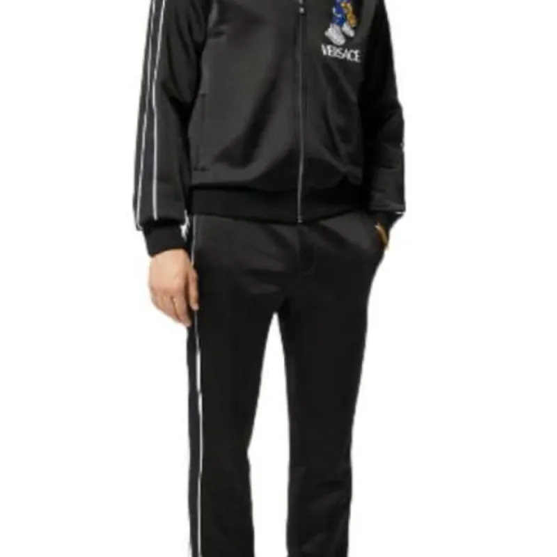 VERSACE Jackets Men Black-5