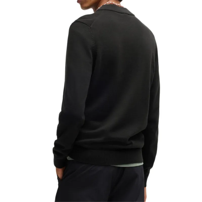 HUGO BOSS Logo intarsia Zip up Sweater-2