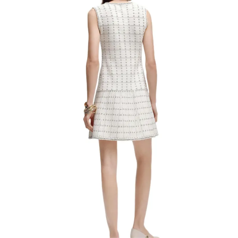 KARL LAGERFELD FW24 Sleeveless Dress Women's White-2