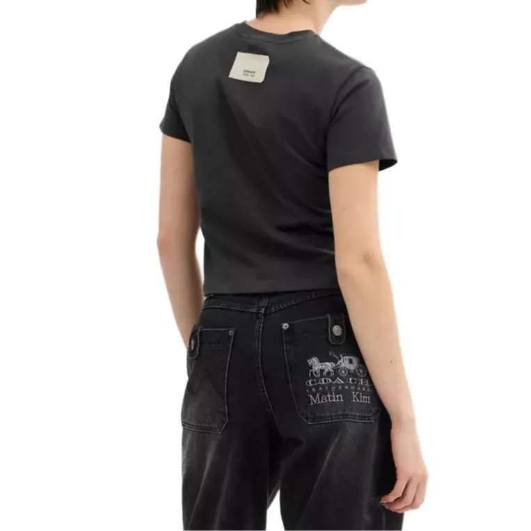 COACH FW24 Regular T Shirt Women's Charcoal-2