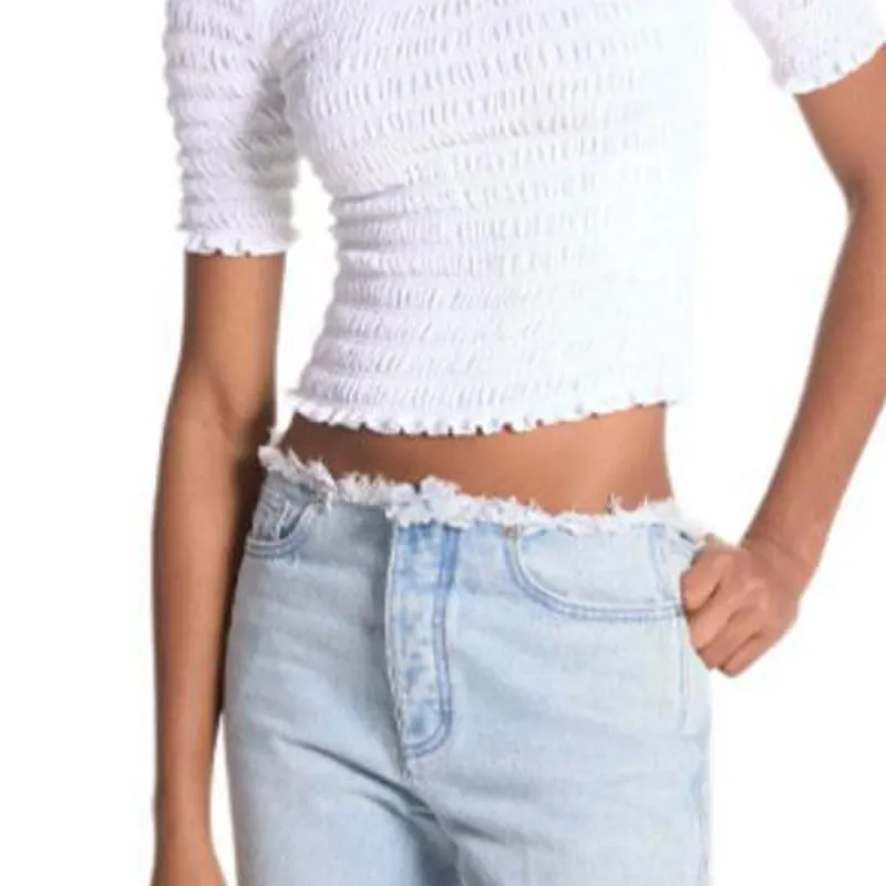 MICHAEL MICHAEL KORS Ruffled-trim Smocked T-shirt-4