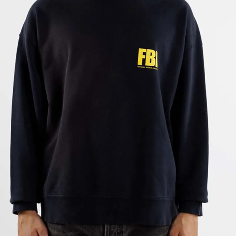 Balenciaga Fbi Crewneck Sweatshirt-5
