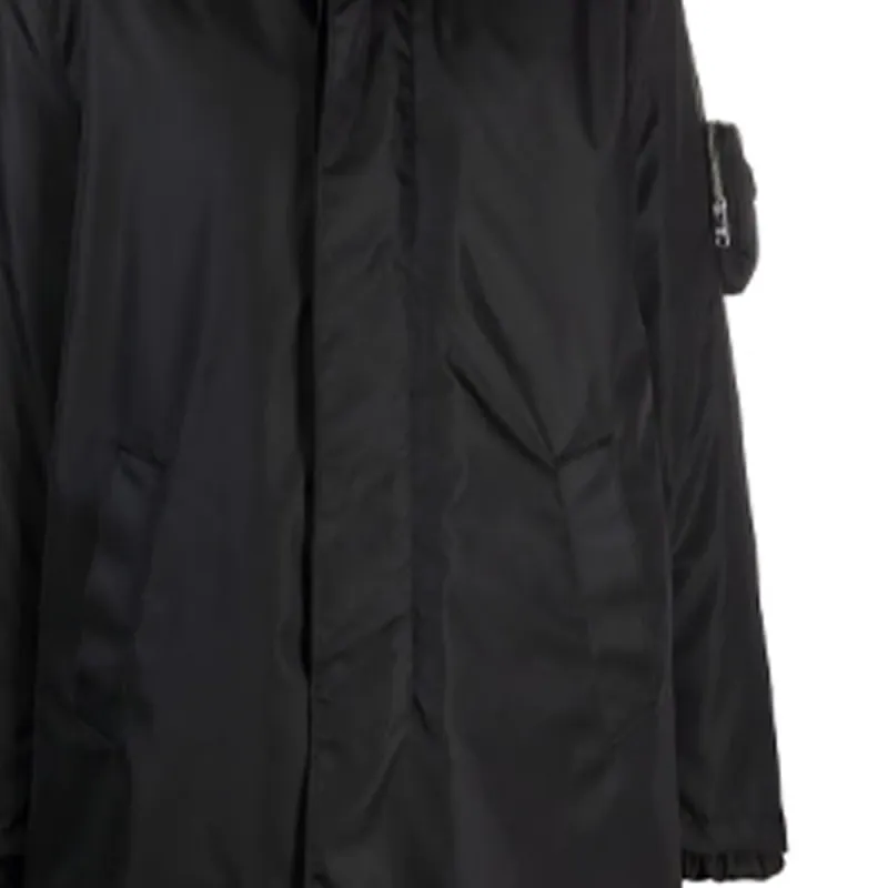 PRADA FW21 Trench Coat Men's Black-5