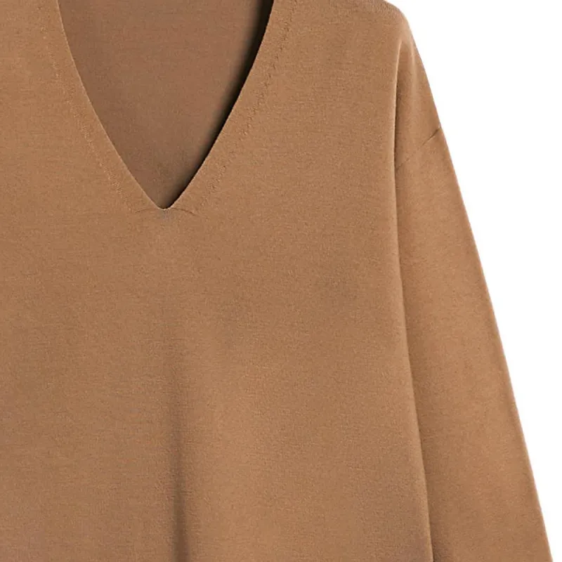 MaxMara V Neck Long Sleeved Sweater-5