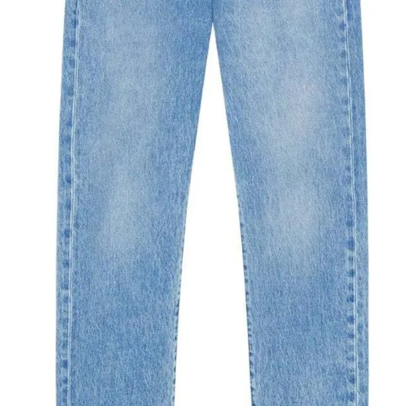 VERSACE Logo Patch Straight Leg Jeans-5