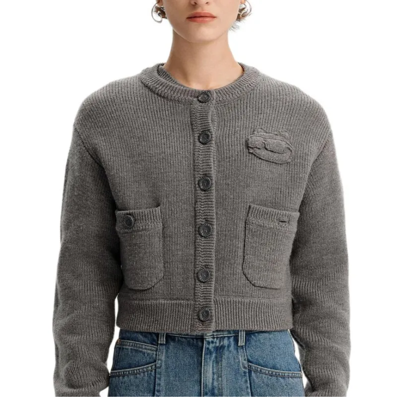 KARL LAGERFELD FW24 Sweater Women's Gray-1