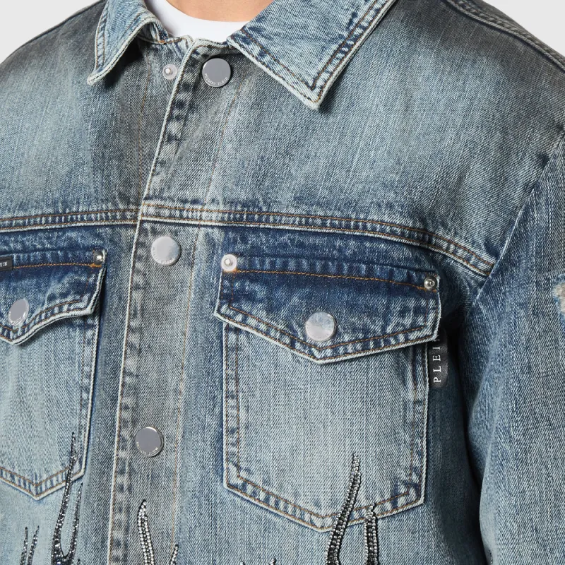 PHILIPP PLEIN Strass Flame Jacket-5