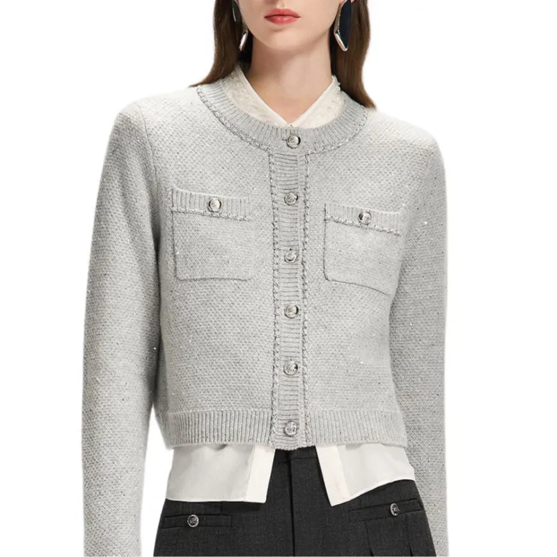 KARL LAGERFELD SS25 Sweater Women's Gray-1