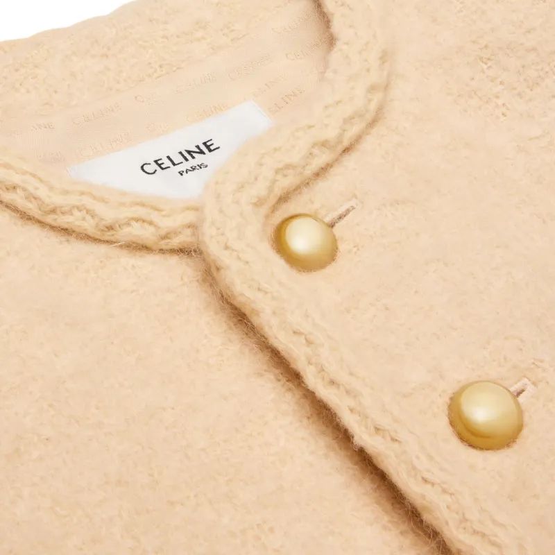 CELINE Chasseur Jacket In Mohair Tweed-2