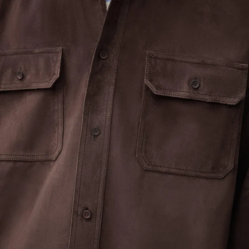 LOEWE SS25 Leather Jacket Men's Dark Brown-4