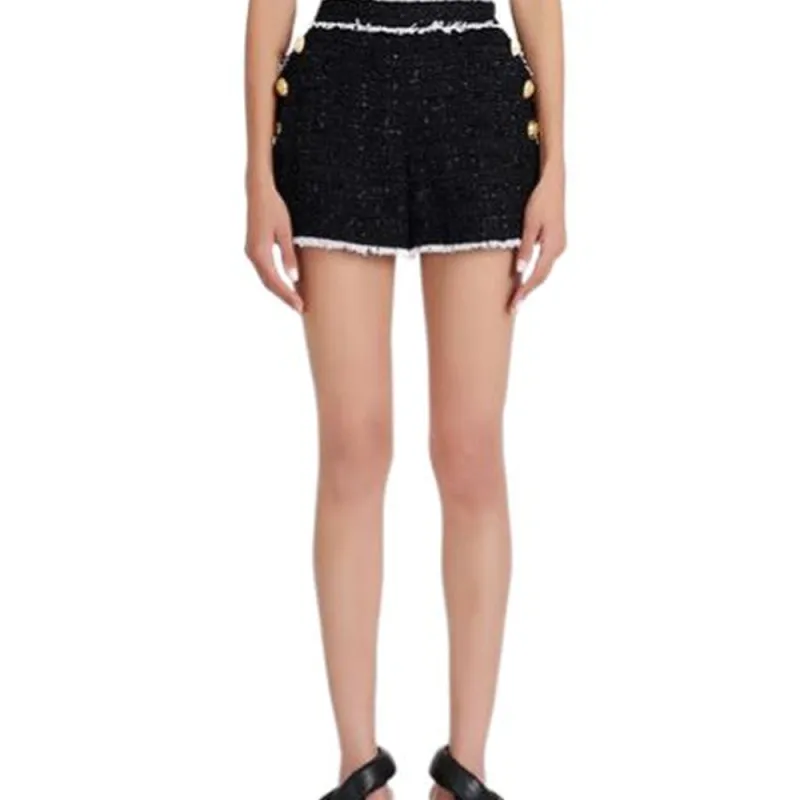 BALMAIN Casual Shorts Women's Black-6