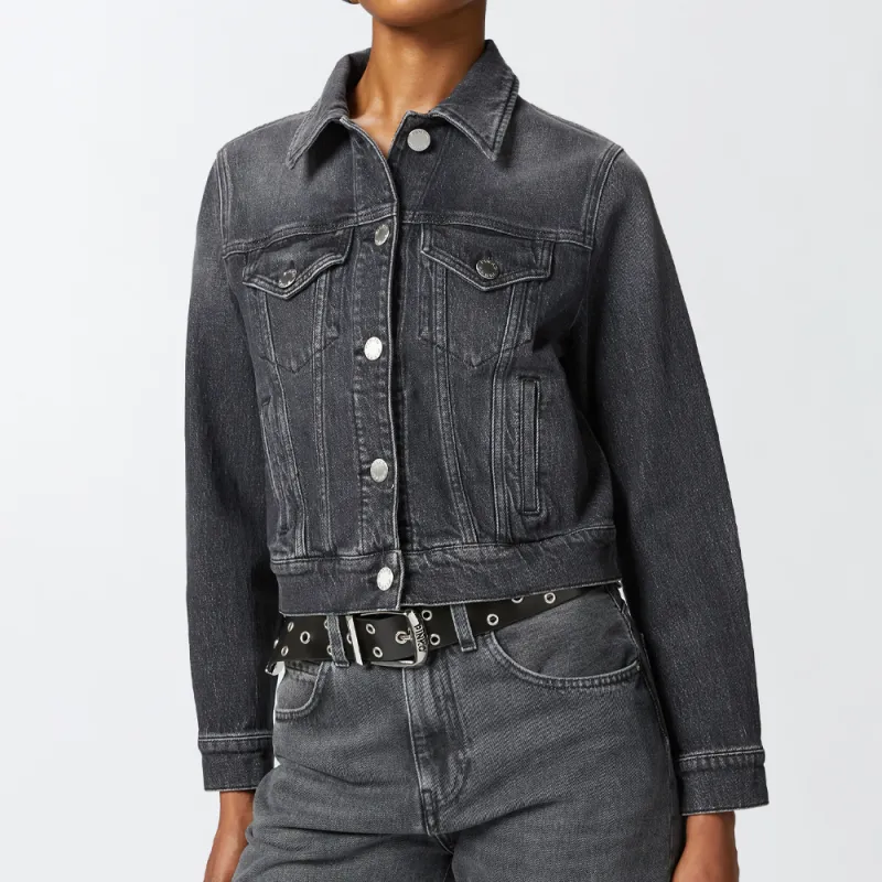PINKO Buttoned Denim Jacket-3