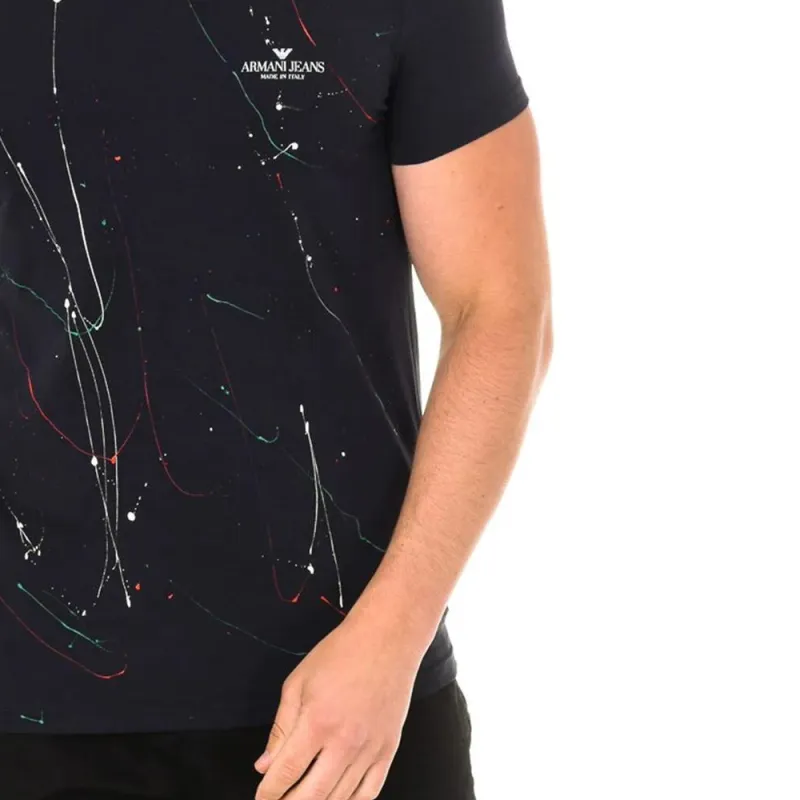 ARMANI JEANS T Shirts Men Black-5