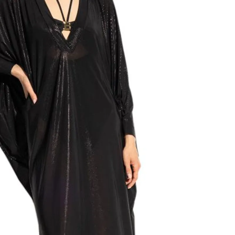 BALMAIN V Neck Beach Dress-5