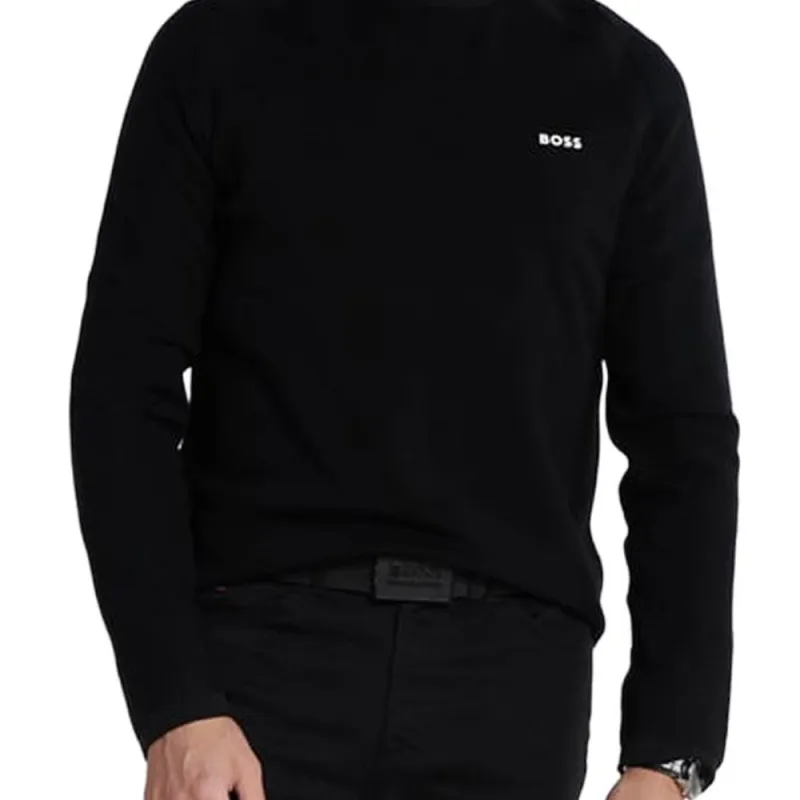 HUGO BOSS Logo Embossed Knit Jumper-6