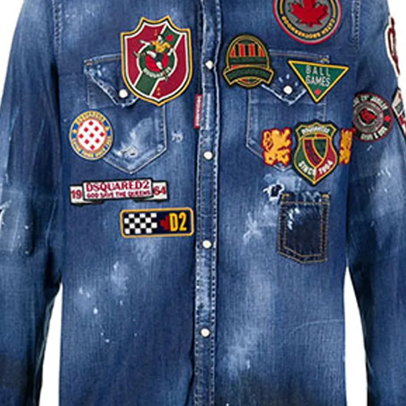 DSQUARED 2 Shirts Men Blue-3