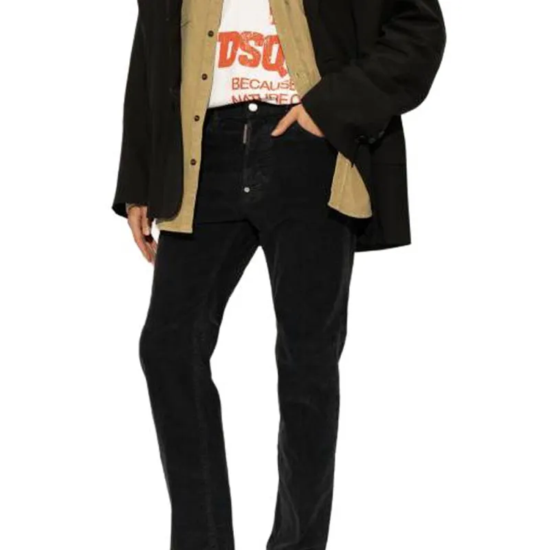 DSQUARED 2 Straight Leg Corduroy Trousers-6
