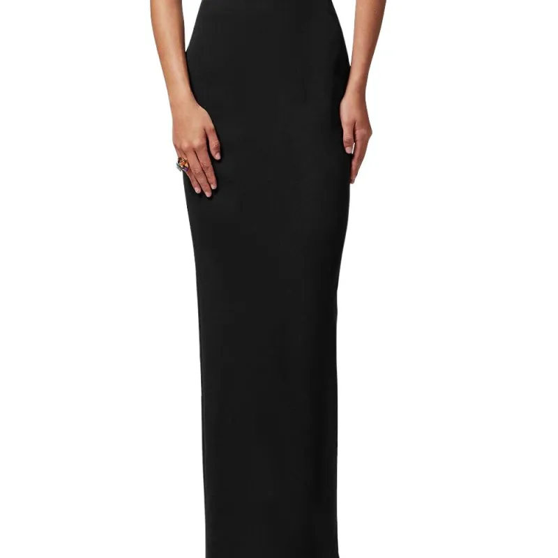 FANSIZHE SS23 Sleeveless Dress Women's Black-4