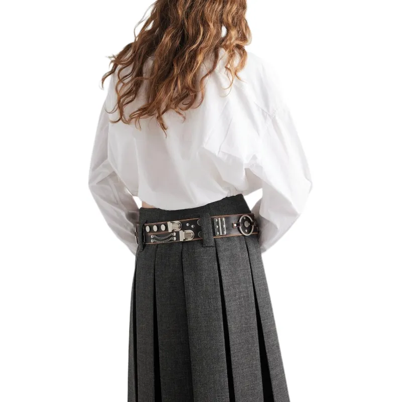 PRADA Drawstring Poplin Shirt-3