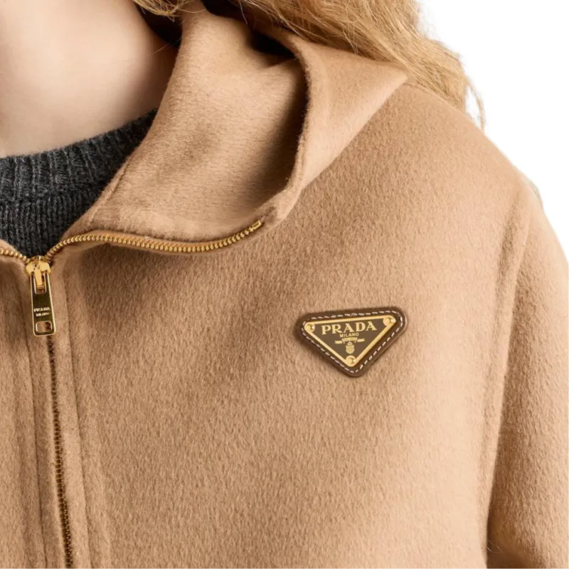PRADA FW24 Jackets & Coats Women's Camel Brown-4