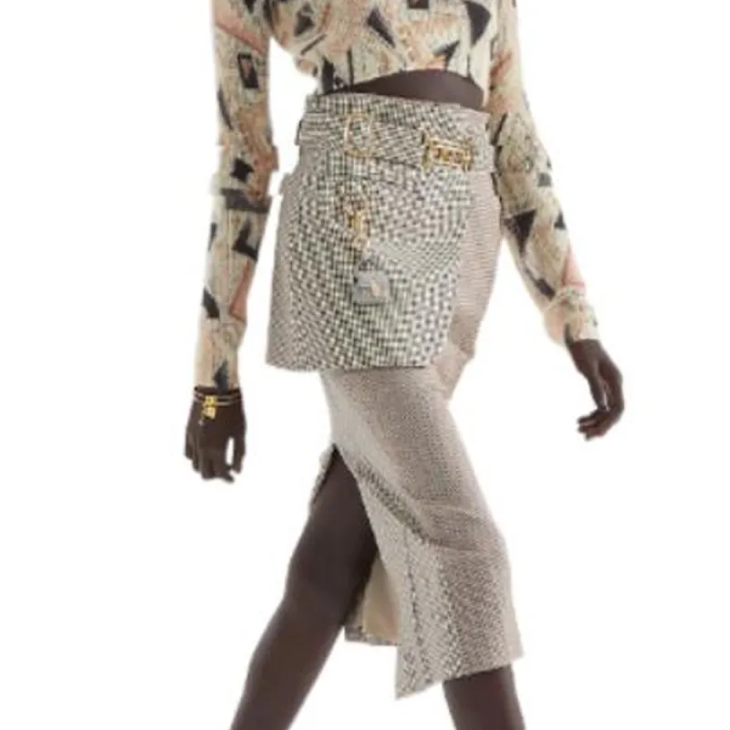 FENDI FW22 Slim Fit Sweater Women's Beige-5