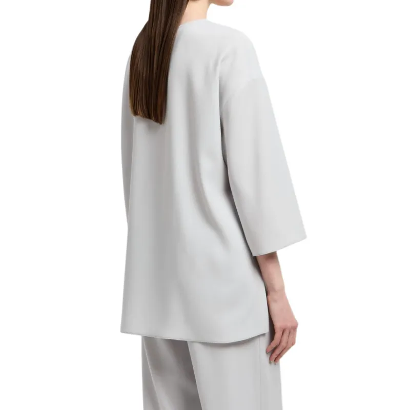 EMPORIO ARMANI Side slit Blouse-3