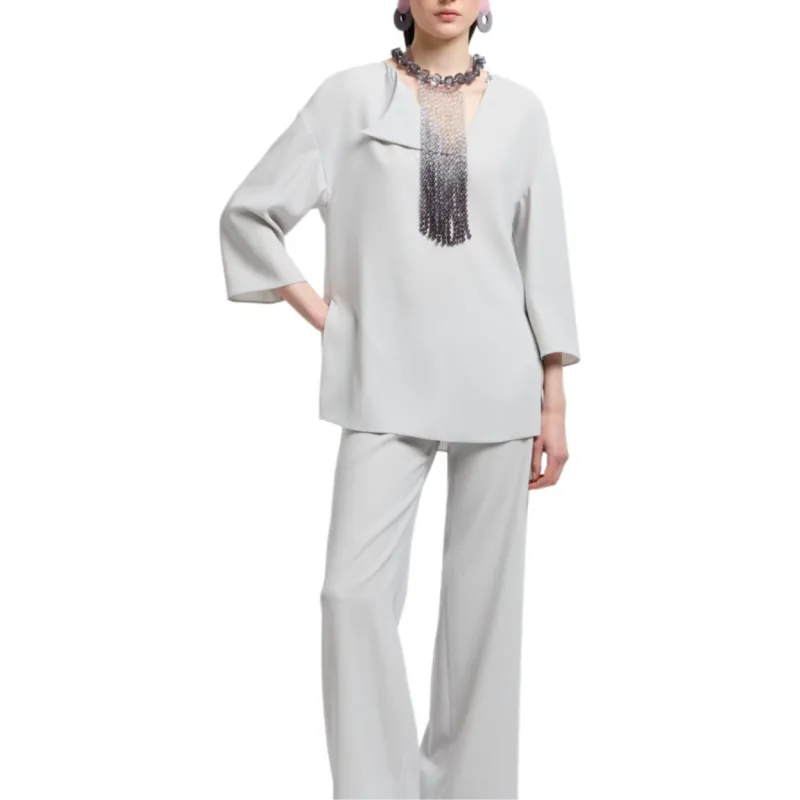 EMPORIO ARMANI Side slit Blouse-2